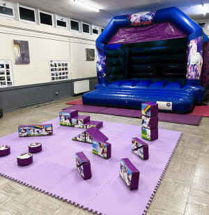 Unicorn Soft Play & Disco Bouncy Castle