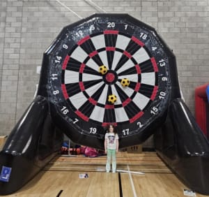 Large Velcro football darts - Bouncy Castles in Ayrshire