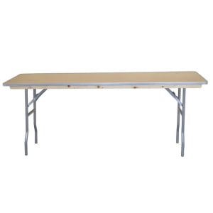 96" Rectangle Seminar Wood Folding Table