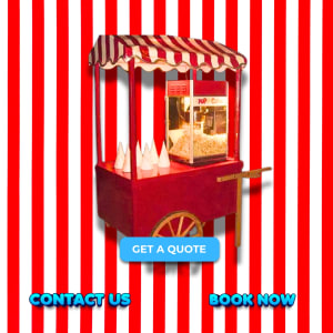 Popcorn Cart Hire - Victorian cart hire