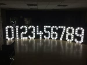 4ft Led Numbers ( 11-12-13-14 ect )