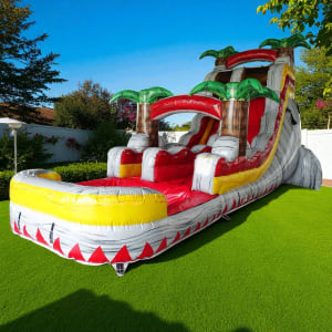 18' Fire Island Single Lane Water Slide