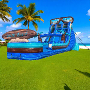 20' South Beach Double Lane Water Slide