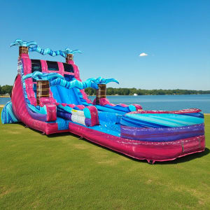 20' Supernova Dual Lane Hybrid Water Slide