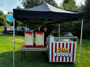 Pop Corn & Candy Floss Cart - INCLUDES 1 Staff Member
