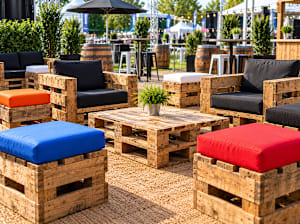 Rustic Pallet Furniture Hire