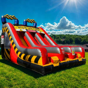18' Double Lane High Voltage Slide