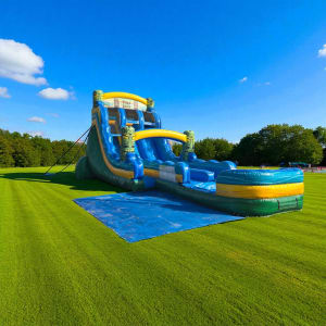 20' Tiki Shot Double Lane Hybrid Water Slide