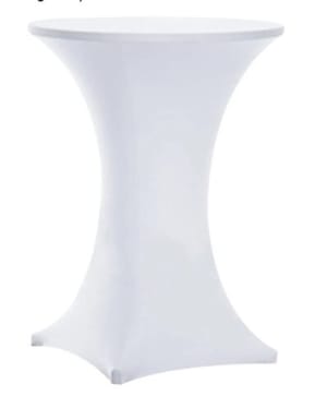 Cocktail Table White Spandex Cover