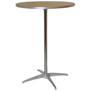 30" Round Adjustable Height Cocktail Bistro Table