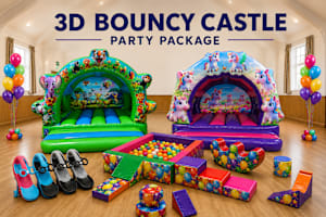 3D Bouncy Castle Party Package