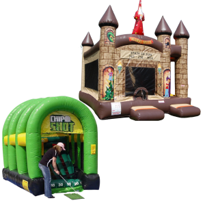 Any Dry Bounce House with Slide & Chip Shot