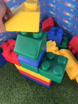 Large rubber shop building blocks