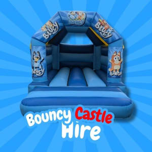 Bluey Blue Bouncy Castle