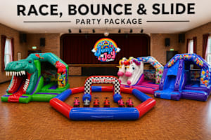 Race Bounce and Slide Party Package