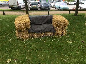 Straw Bale Sofa Small Bouncy Castle Hire In Coventry Birmingham