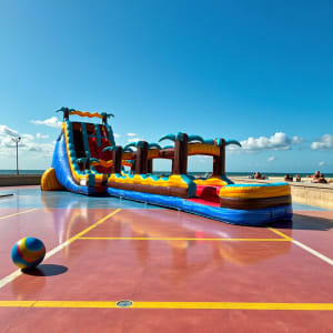 26' Tropic Shock Dual Lane Water Slide