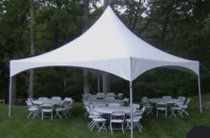 20 x 20 High Peak Tent 40 person Package