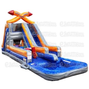 Criss Cross Water Slide / Obstacle Course (Left)