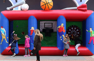 3 In 1 Sports Inflatable Game Hire