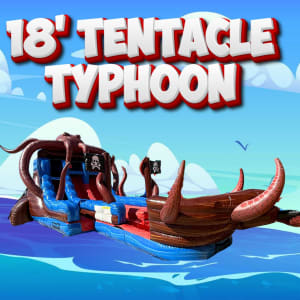 18' Tentacle Typhoon Double Lane Water Slide