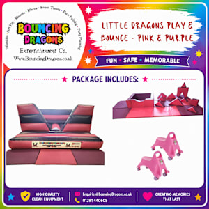 Little Dragons Play & Bounce Package - Pink & Purple