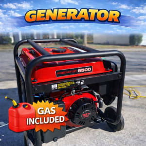 6500 Generator w/gas (outdoor)