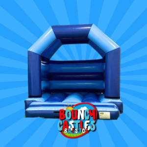 Blue gloss bouncy castle hire