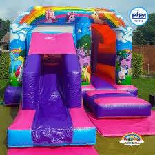 Unicorn bouncy castle combo