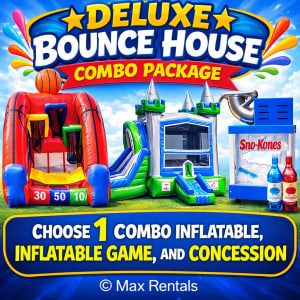 Deluxe Bounce House Combo Package (Concession + Inflatable Game)