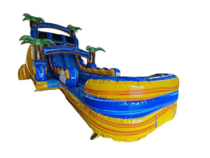 18ft Lava Falls Double Lane Water Slide