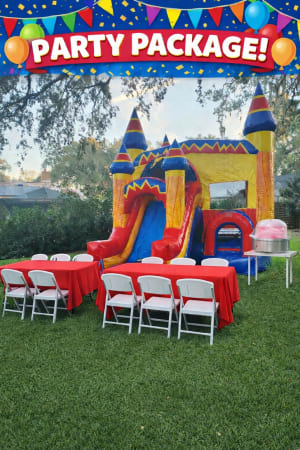 Bounce House with Slide Party Package