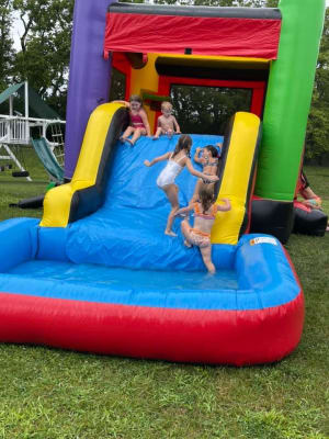 Ninja Water Slide Bounce House