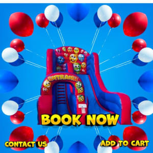 Balloon Themed Garden Slide Hire