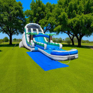 20' Rocky Drop Double Lane Water Slide