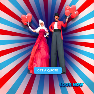 stilt walker hire