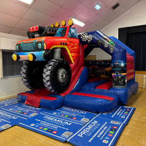 3D Monster Truck Bounce N Slide Hire in Leeds