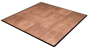Dark Maple 15'x15' Dance Floor