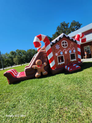 Christmas Ginger Bread Bounce House Combo