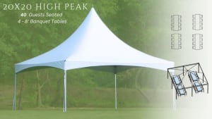 Event Tent Package For 40 Guests