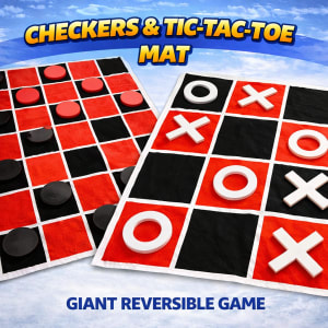 Large Checkers/Tic Tac Toe Mat