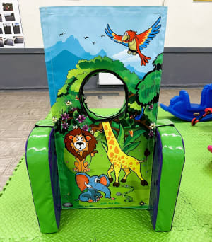 Jungle peek a boo board