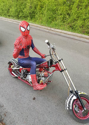 black spider bike