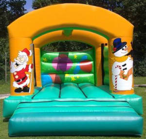 Santa & Snowman Bouncy Castle
