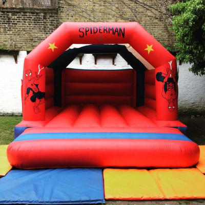 15ft x 12ft Spiderman bouncy castle ( LARGE ), a bouncy castle for hire from TFG Bouncy Castles