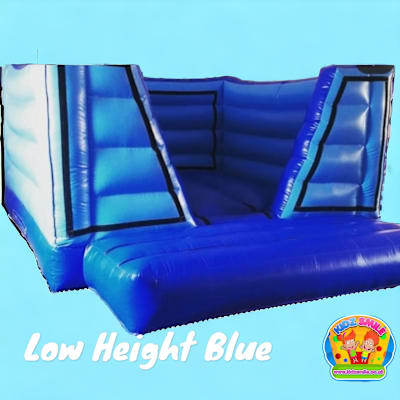 Low Height Blue Castle (plain), a bouncy castle for hire from Kidz Smile
