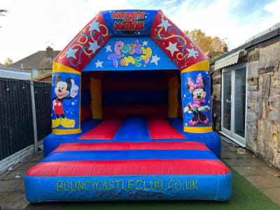 Mickey Mouse, a bouncy castle for hire from Laxcorp Event Hire
