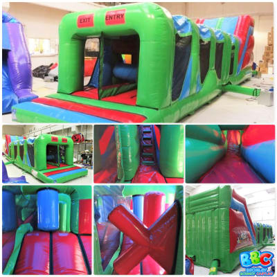 Assault Course Front 'On & Off', a assault course for hire from Bromley Bouncy Castles