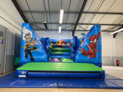 Marvel Activity Bouncy Castle, a bouncy castle for hire from JV Bouncy Castle Hire