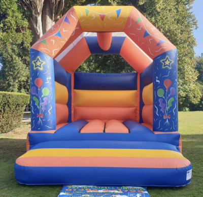 16x16 Celebrations Adults Bouncy Castle, a bouncy castle for hire from Wallington Bouncy Castles